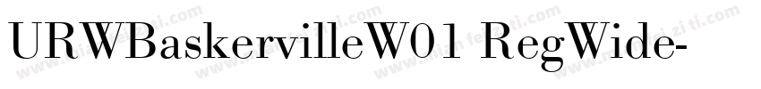 URWBaskervilleW01 RegWide字体转换